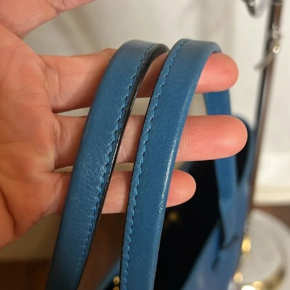 Loewe Calfskin Tote Bag Blue - Picture 3 of 8